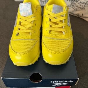 Reebok Classics Kids Bright Yellow Sneakers